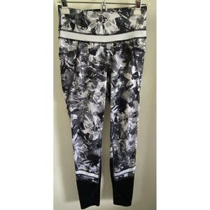 Tek Gear Dry Tek Junior Women M Black White Stretch High Rise Athletic Pants